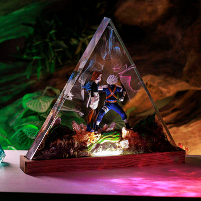 Kakashi vs Rin Naruto Resin Lamp