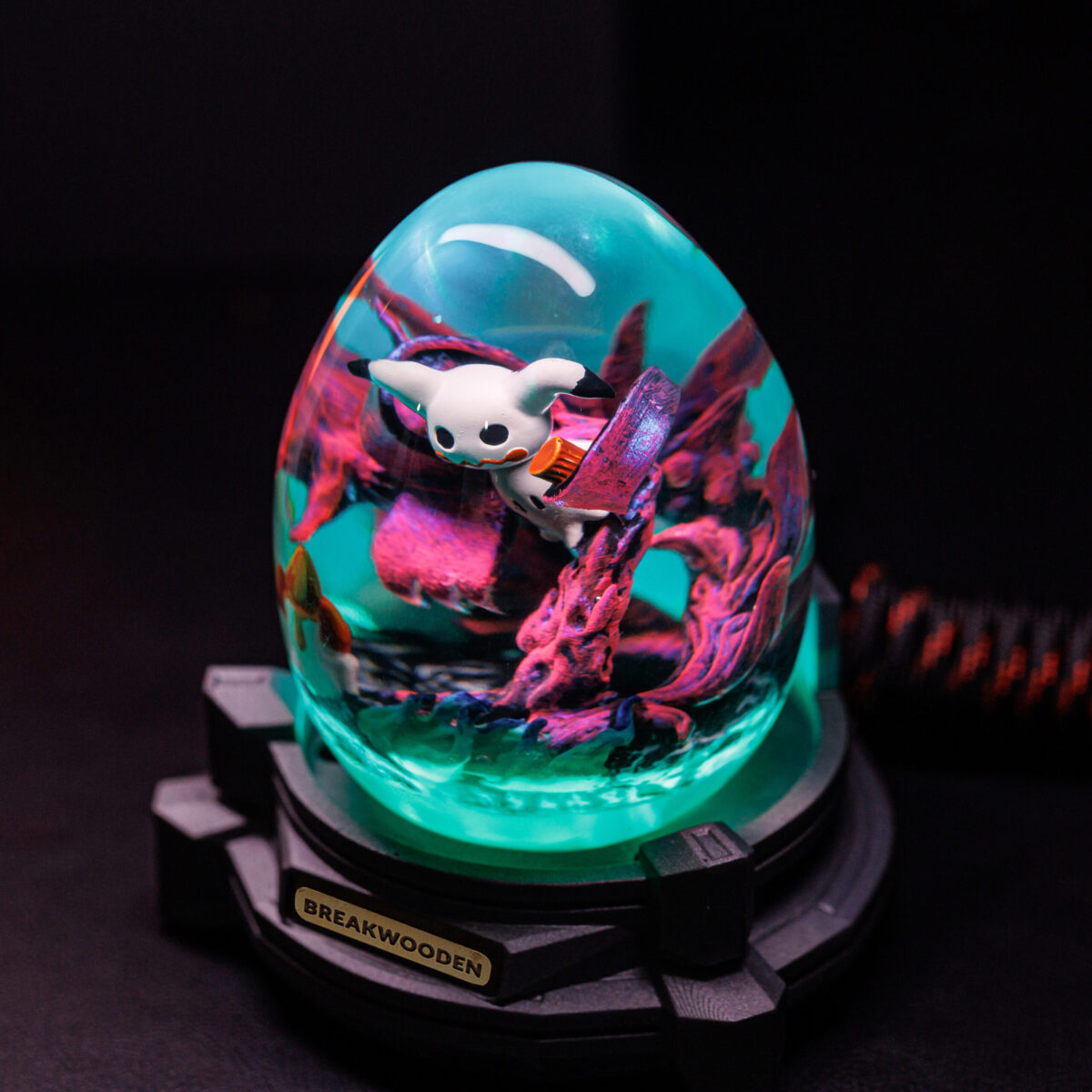 Mimikyu Pokemon Resin Lamp Egg