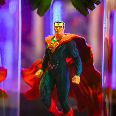 Superman Black Suit DC Comics Resin Lamp