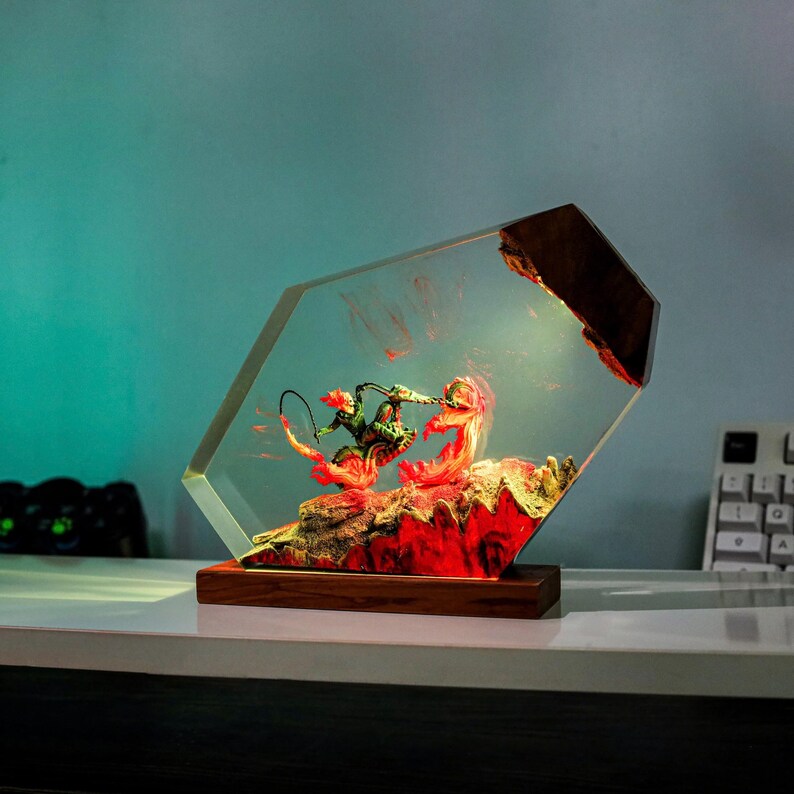 Devil Rider Epoxy Night Light