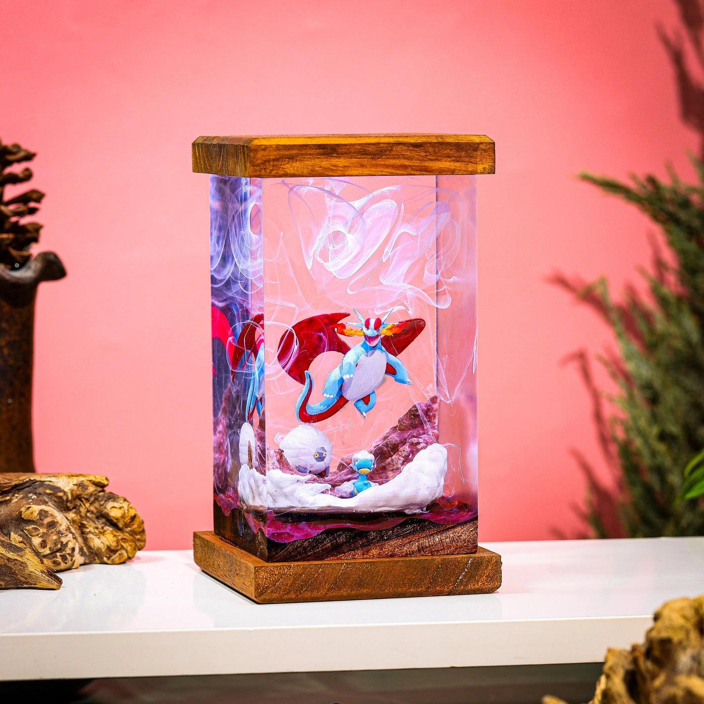 Salamence Pokemon Resin Lamp