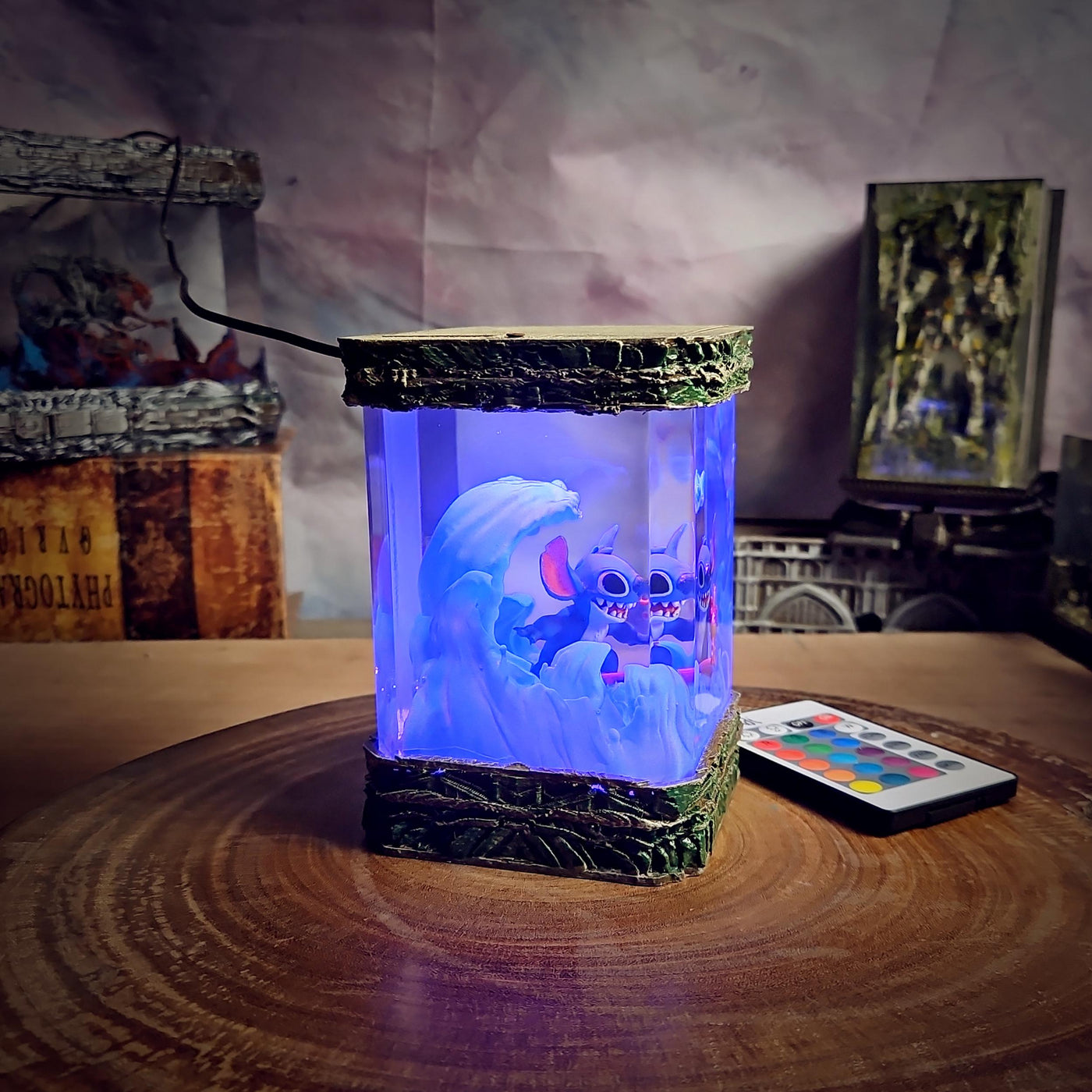 Cute Stitch Resin Lamp