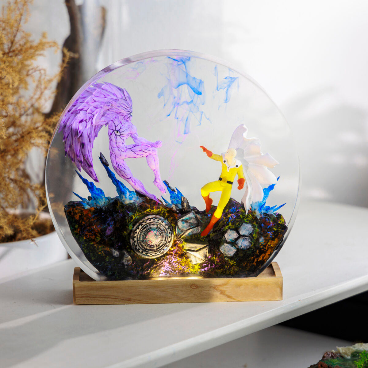 Saitaman - One Punch Man Resin Lamp