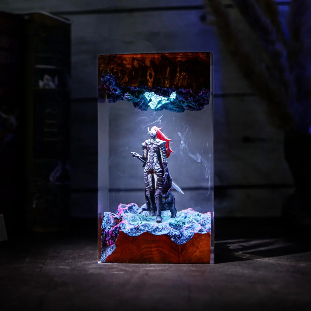 Solo Leveling Igris the Bloodred Resin Lamp