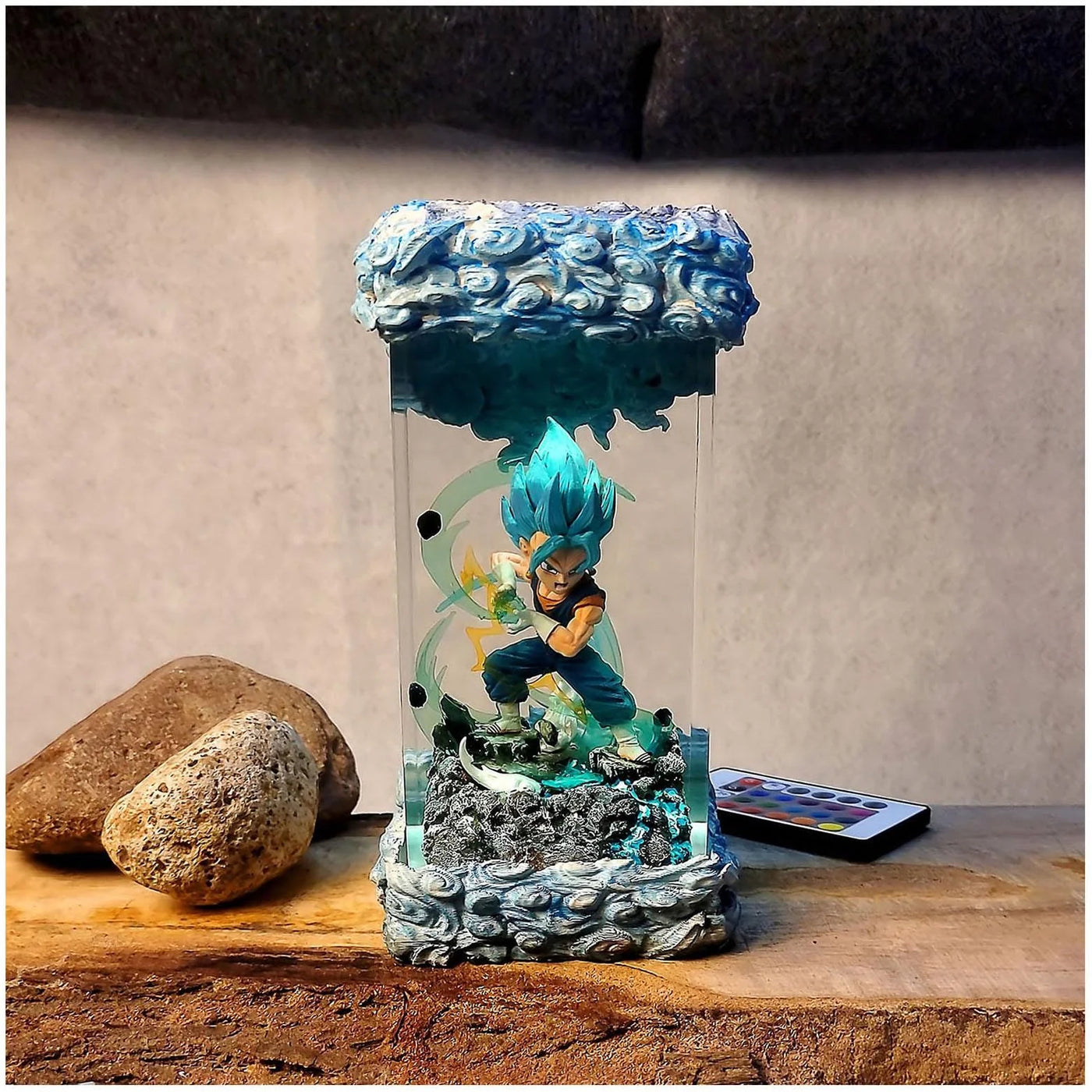 Dragon Ball Gogeta Chibi Resin Lamp