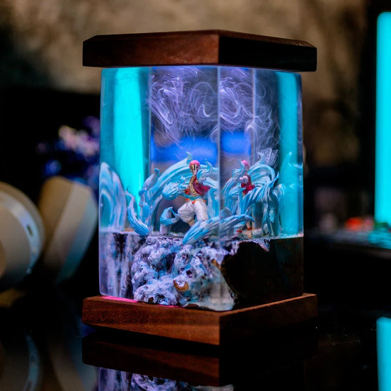 Akaza Demon Slayer Resin Lamp