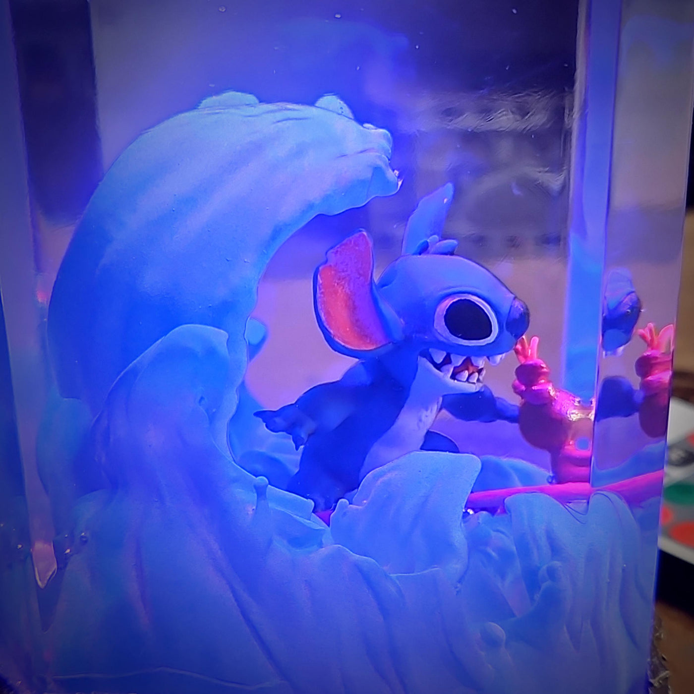 Cute Stitch Resin Lamp