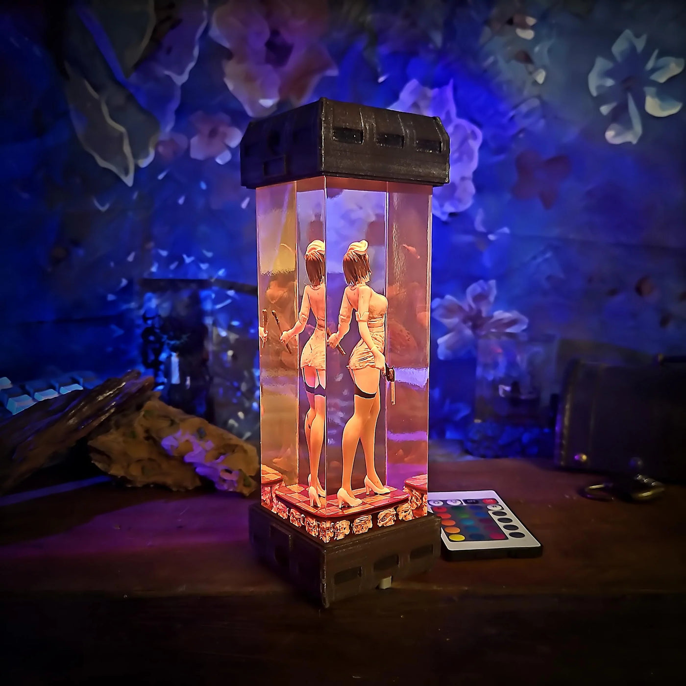 Silent Nurse Horror Resin Lamp