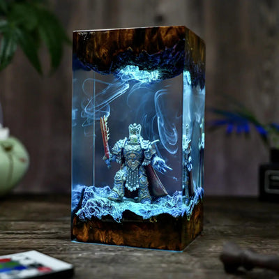 Emperor of The Mankind Warhammer Resin Lamp