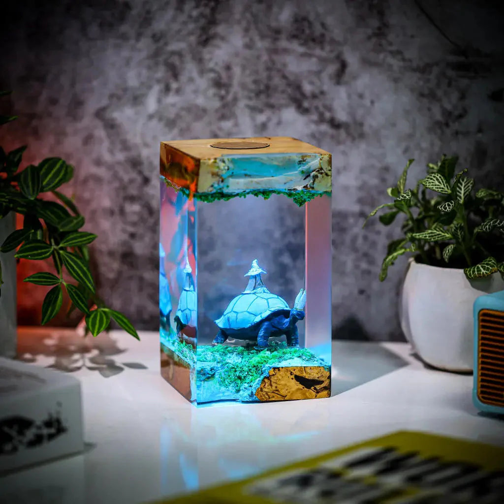 Ranni & Pope Turtle Elden Ring Resin Lamp