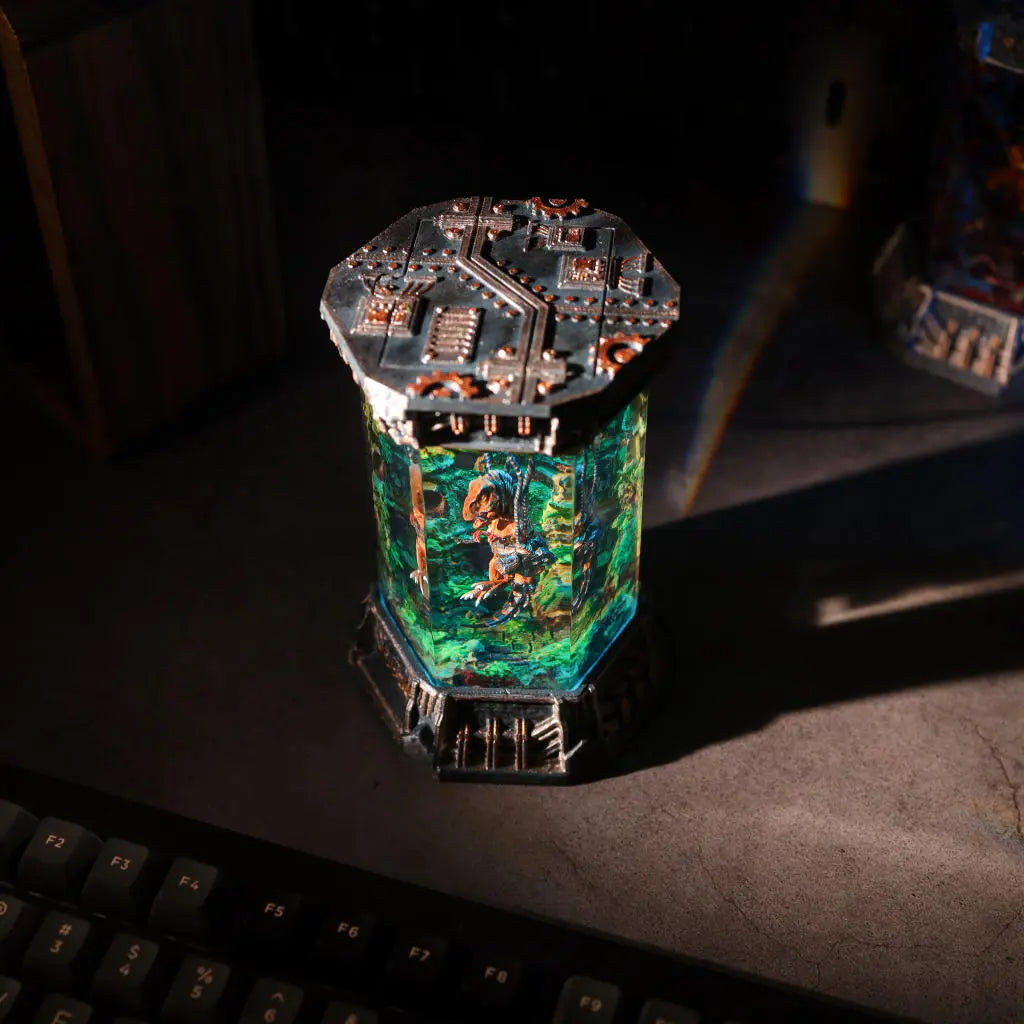 T-Rex Dinosaur Incubator Resin Lamp  3