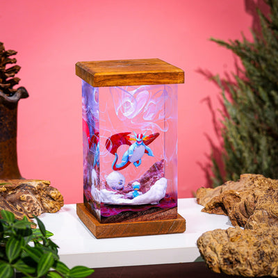 Salamence Pokemon Resin Lamp