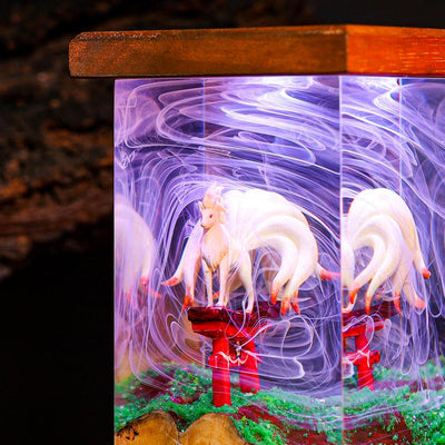 Ninetales Pokemon Epoxy Lamp