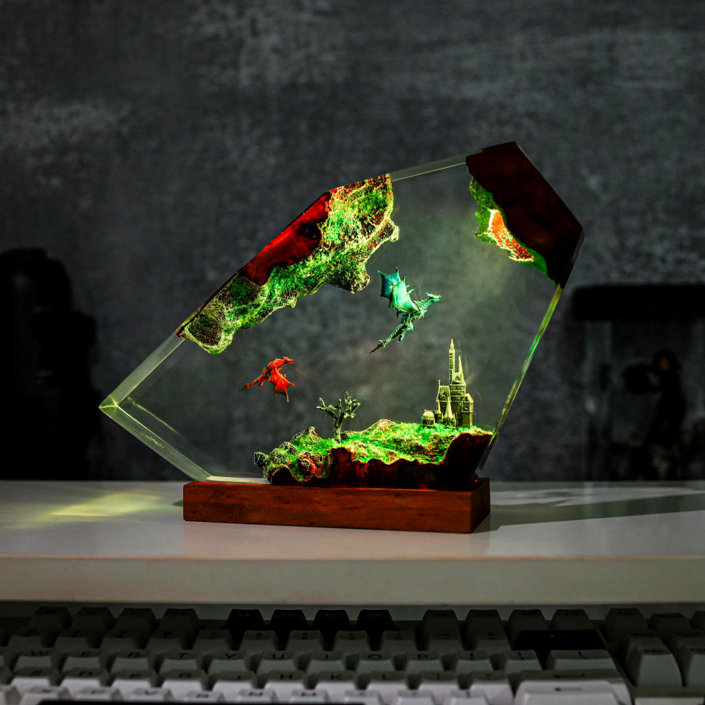 Ice Dragon and Fire Dragon Night Light ver 3