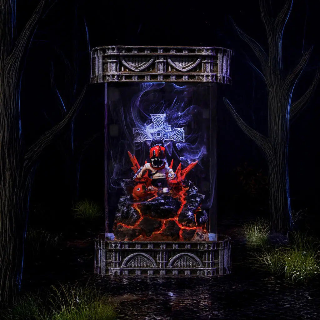 Chainsaw Man & Pochita Resin Lamp