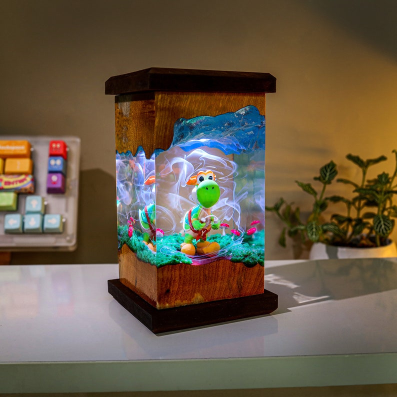 Custom Super Mario Yoshi inspired Night Lamp