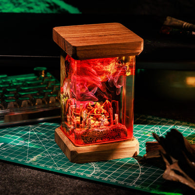 Mythical War Resin Lamp