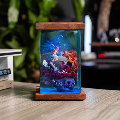 Rengoku vs Akaza Demon Slayer Resin Lamp