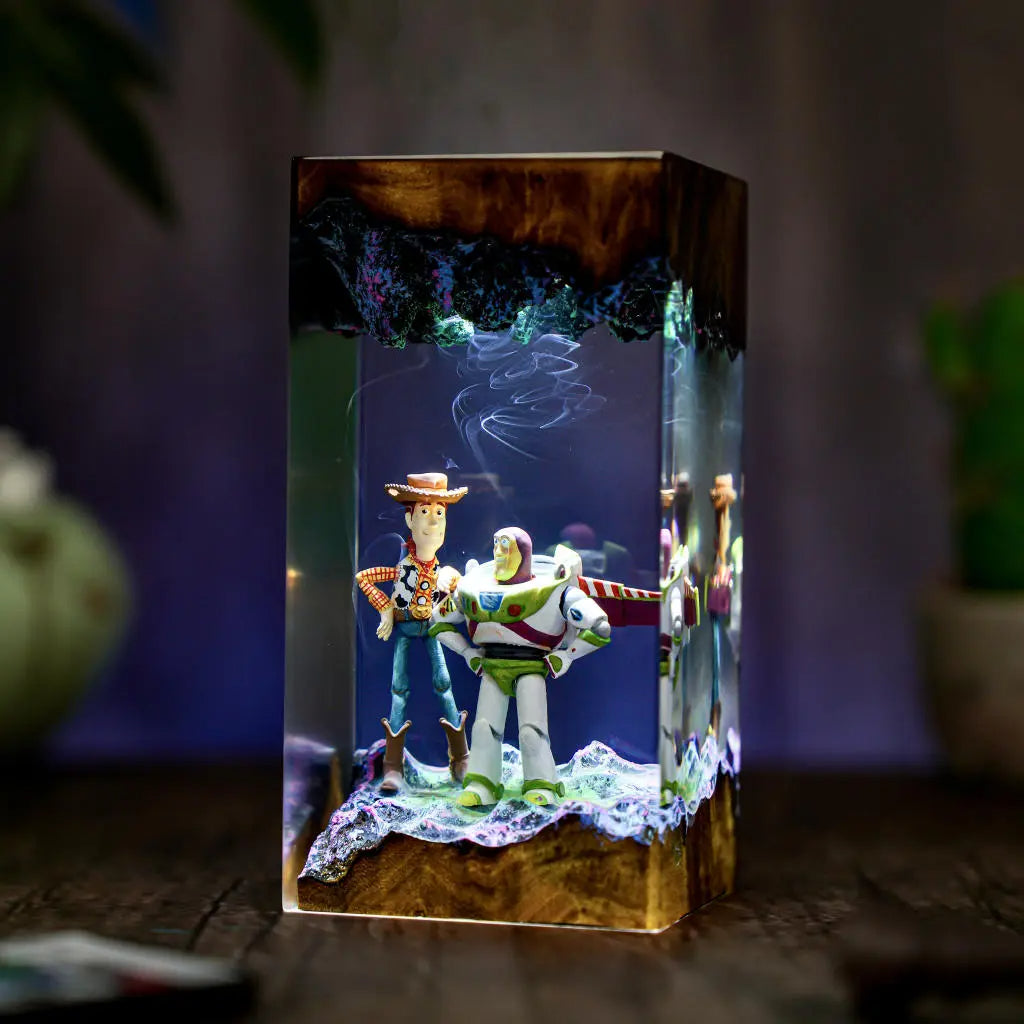 Woody & Buzz Infinity Duo Resin Lamp