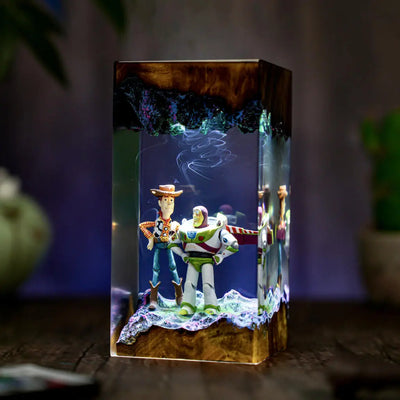 Woody & Buzz Infinity Duo Resin Lamp