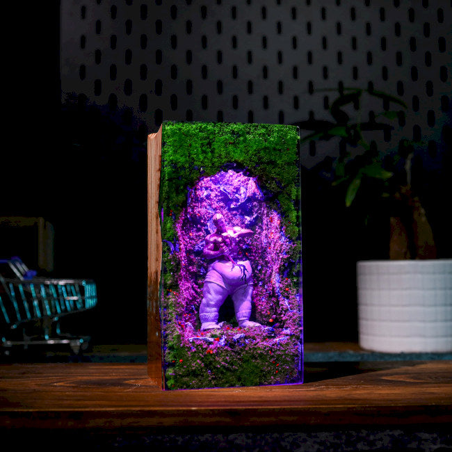 Self-Made Man Statue Epoxy Night Lamp