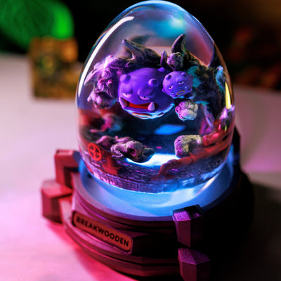 Weezing Pokemon Resin Lamp Egg