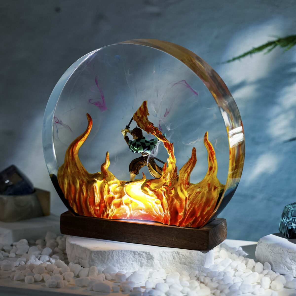 Swordman Resin Lamp