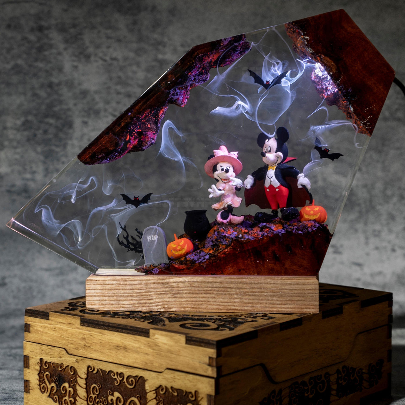 Mickey's Spooky Stories Resin Lamp