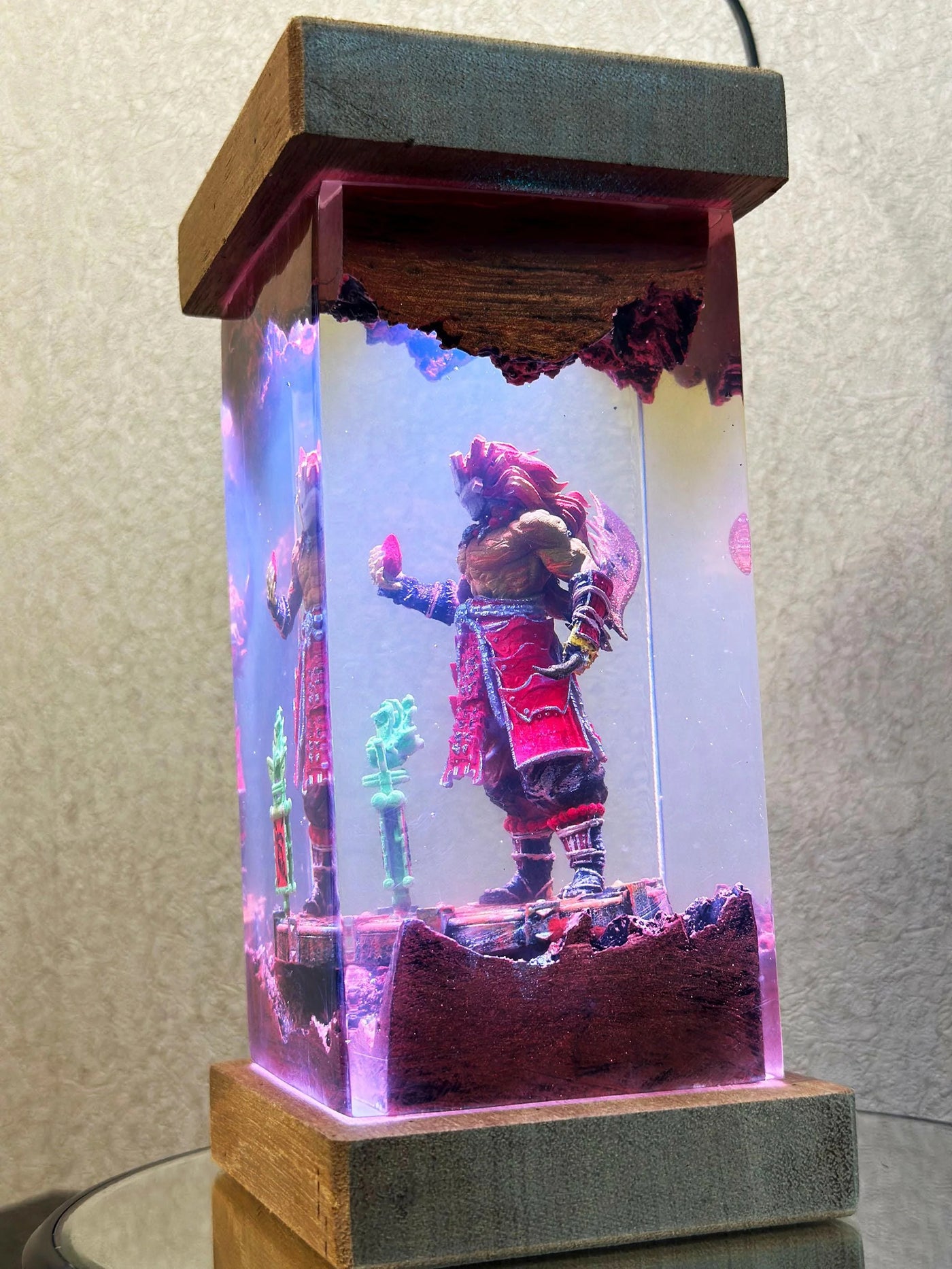 Oni Warrior Japanese Mythology Resin Lamp