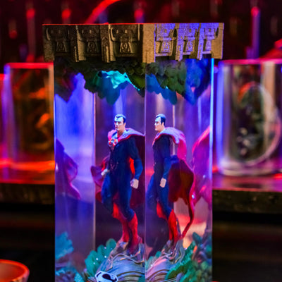 Superman Black Suit DC Comics Resin Lamp