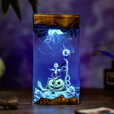 Pumpkin Jack Halloween Resin Lamp