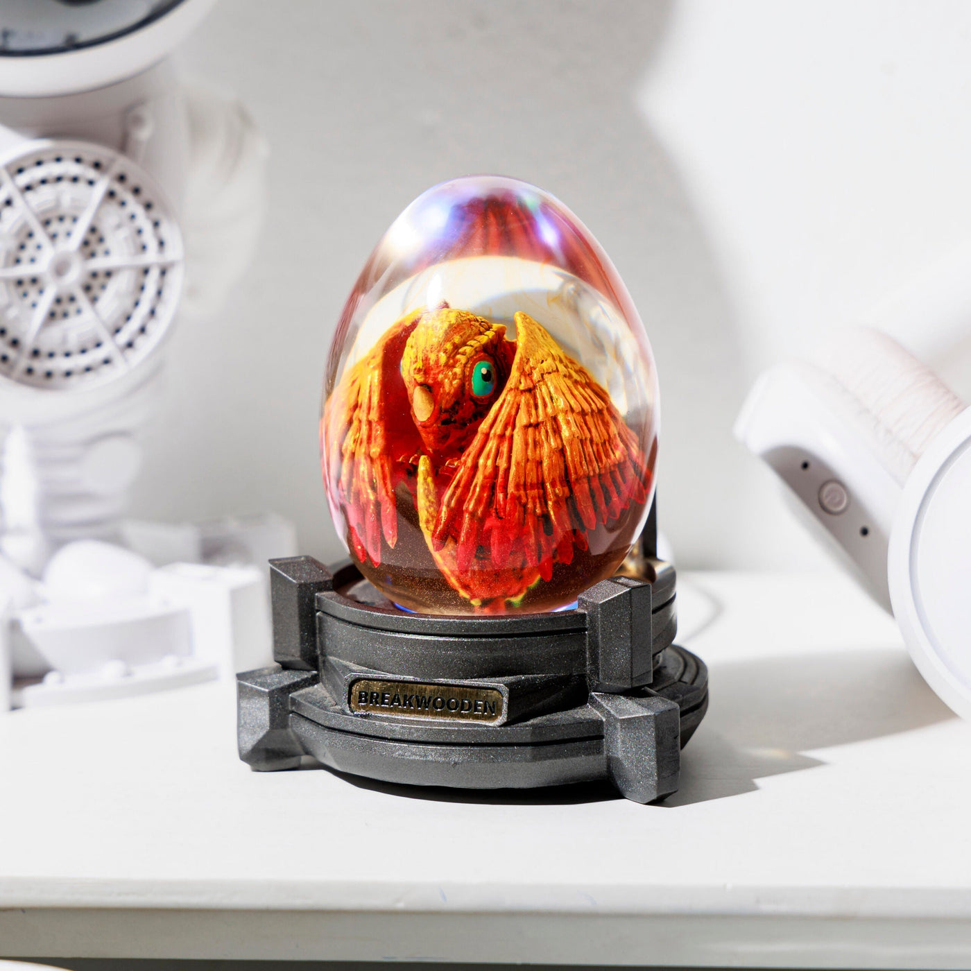 Custom Dinosaur Resin Lamp Egg