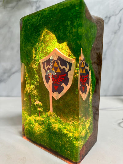 Hylian Shield  Epoxy Lamp