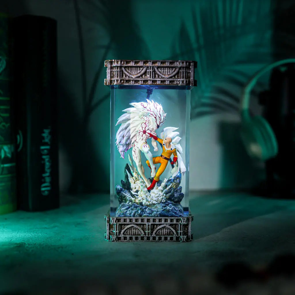 Saitama vs Boros One Punch Man Lamp