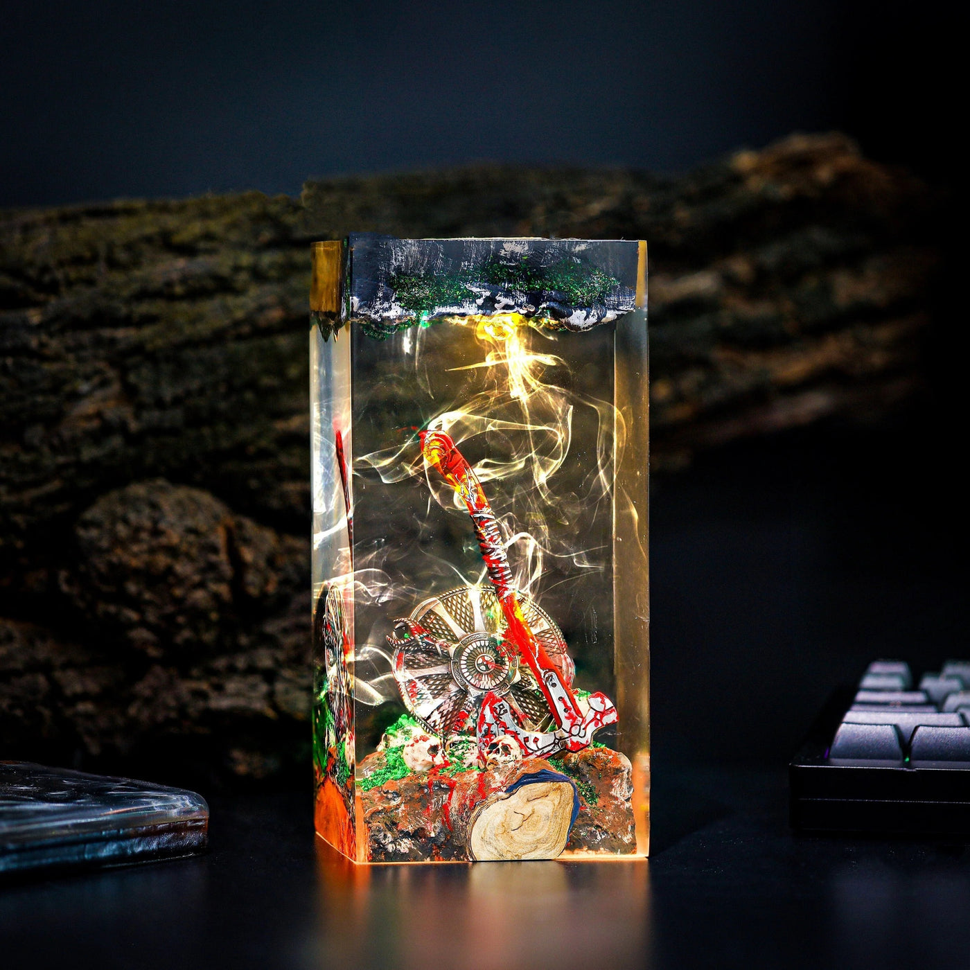 Blades of Chaos God of War Resin Lamp