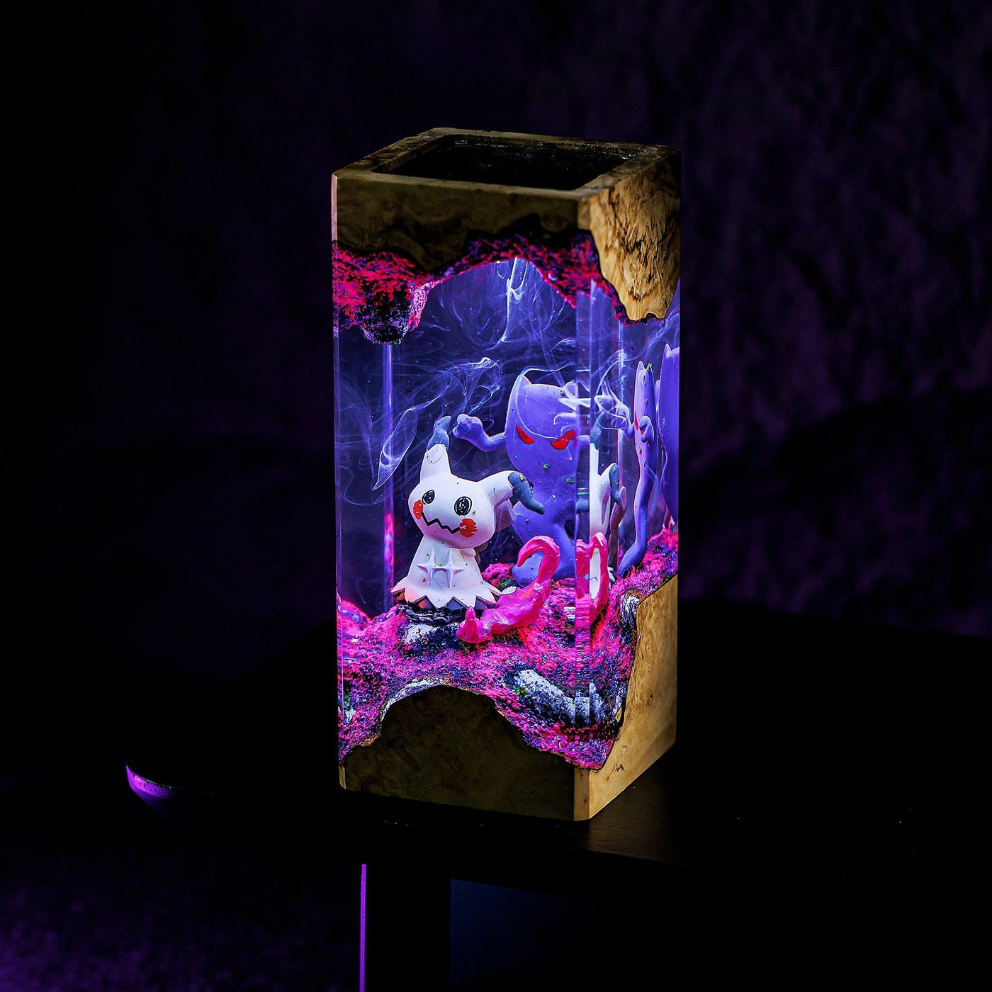 Mysterious Mimikyu Pokemon Resin Diorama Lamp