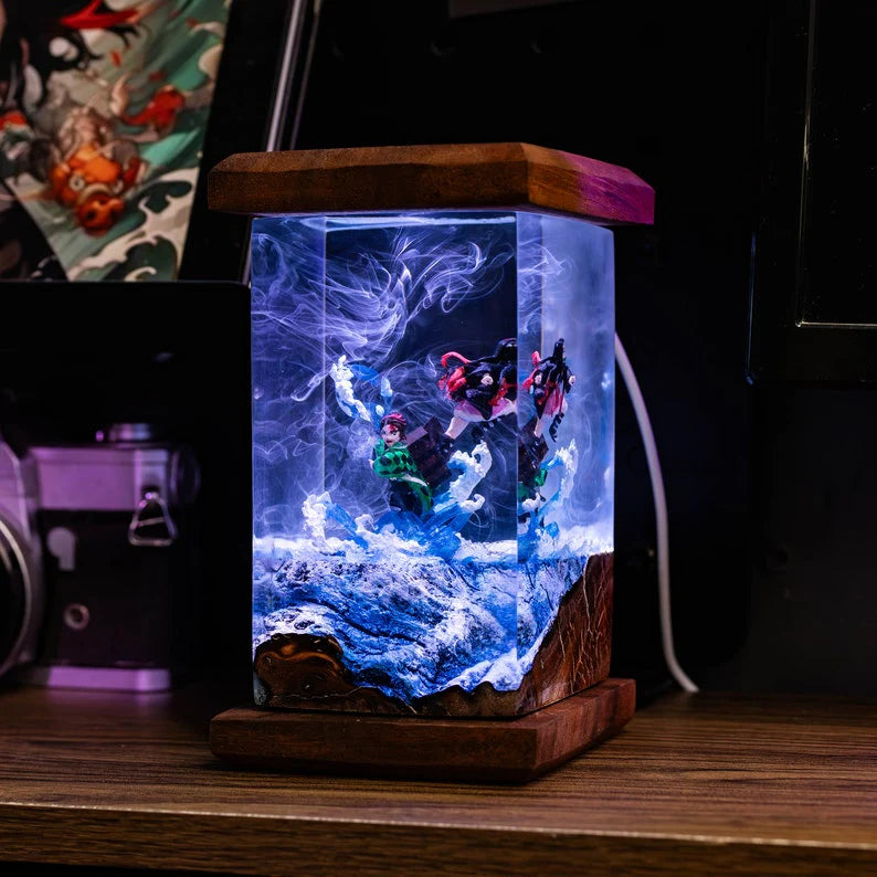 Tanjiro & Nezuko Demon Slayer Resin Lamp