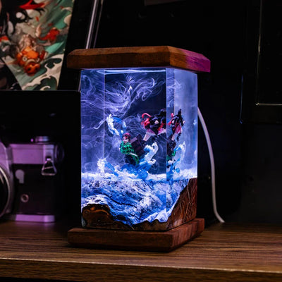 Tanjiro & Nezuko Demon Slayer Resin Lamp
