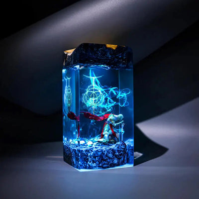 Kneeling Tarnished Elden Ring Resin Lamp