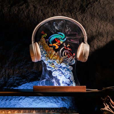 Naruto vs Pain Akatsuki Headphone Stand Resin Lamp