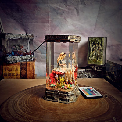 Alice in Wonderland Resin Lamp
