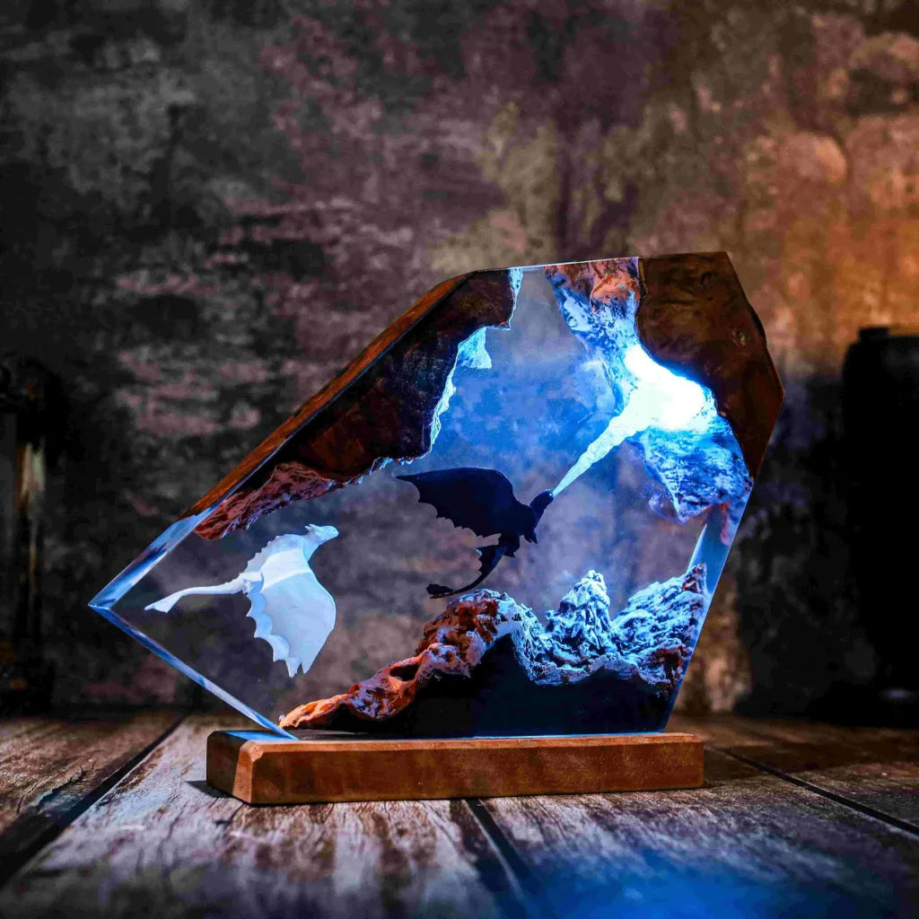 Fire Breathing Toothless Resin Lamp