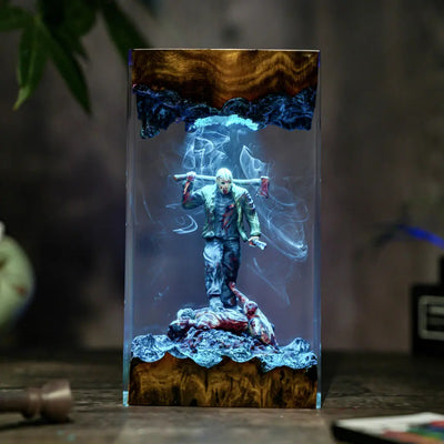Jason Voorhees Friday the 13th Halloween Resin Lamp