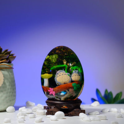 Childhood Anime Resin Lamp Egg