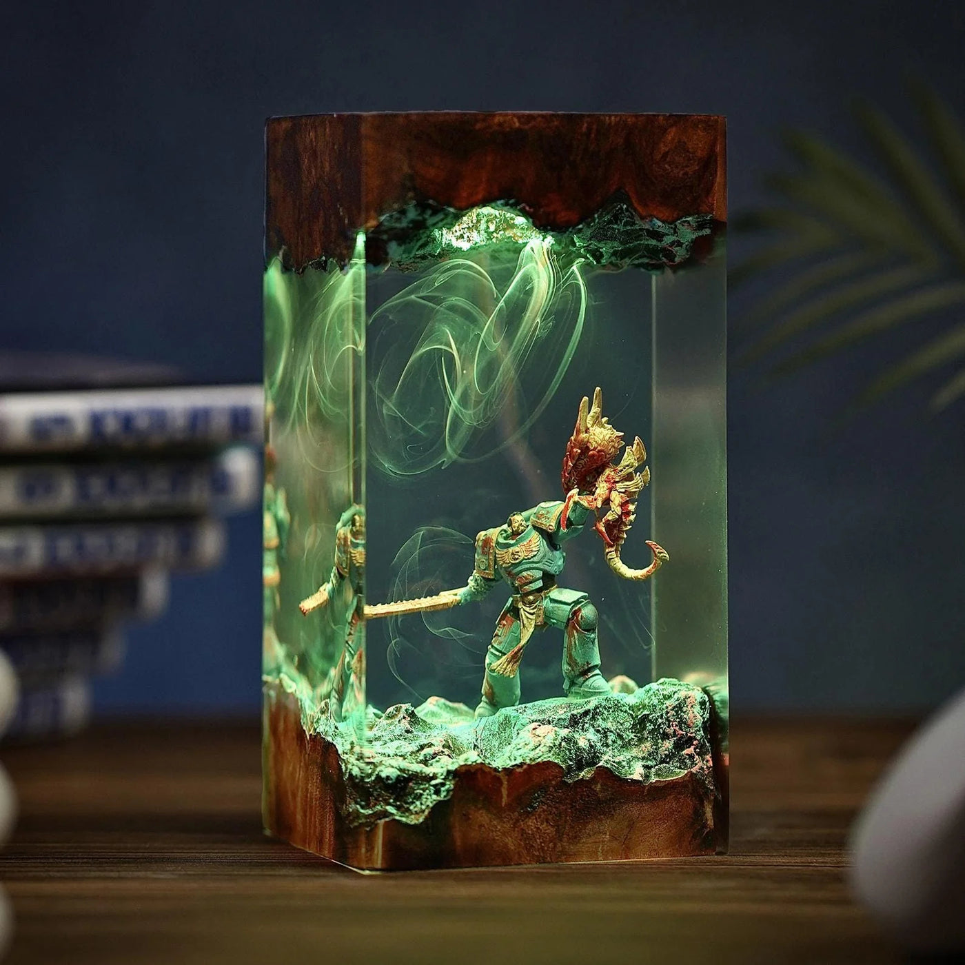 Captain Titus Warhammer 40K Resin Lamp