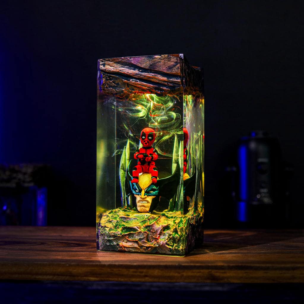 Deadpool Epoxy Lamp