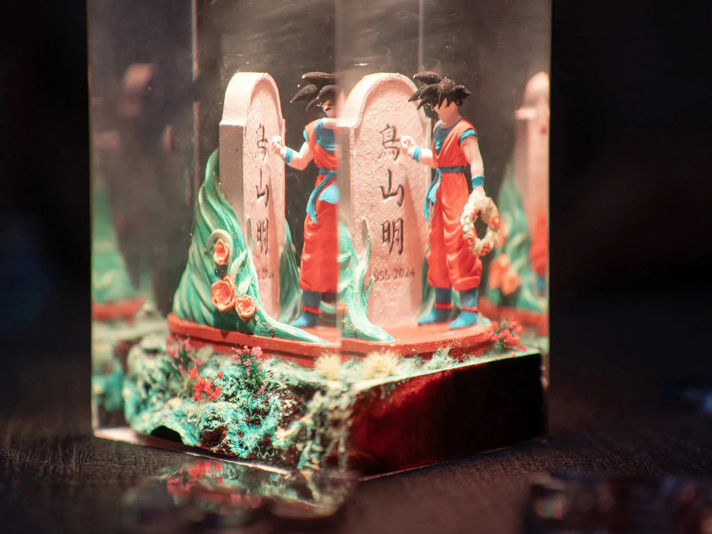 Goku Visiting Grandpa Gohan Resin Lamp