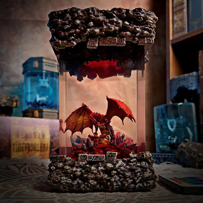 Shadow Dragon Resin Lamp