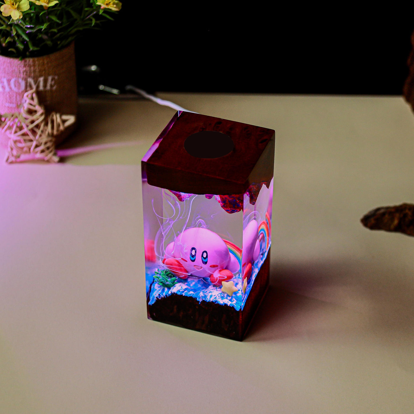 Kirby Super Star Resin Lamp
