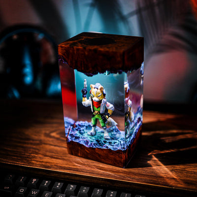 Star Fox Fox McCloud Resin Lamp